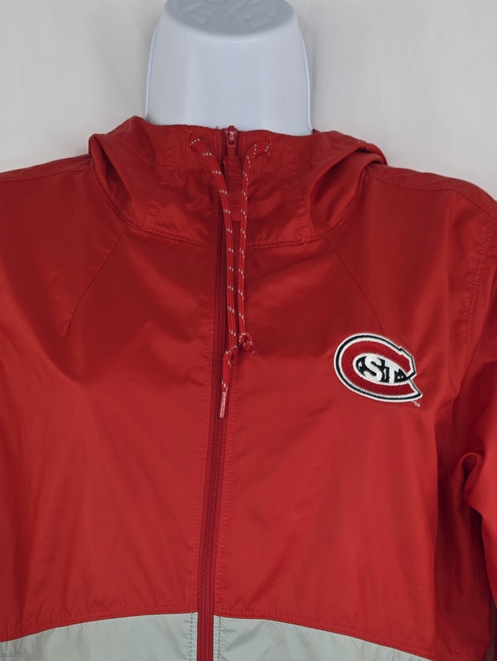 Columbia Women's St Cloud State University Red Windbreaker Size Small AL-3535 - Picture 3 of 11